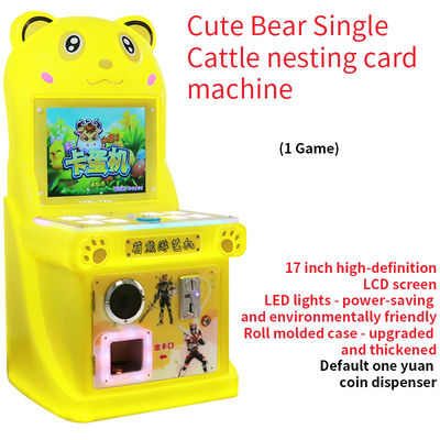 2025 New Animated Animal Coin-operated Cattle Card Game Machine 17-Inch