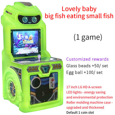YX-1059 Cute Baby Single-Player Big Fish Eating Small Fish Joystick Game Machine 17 inch
