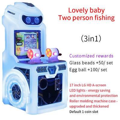 Thương hiệu trò chơi arcade hoạt động bằng tiền xu Để bán Máy chơi trò chơi đánh cá Joystick cho hai người