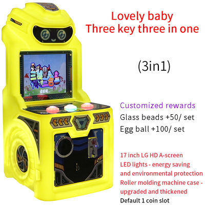 17 inch Indoor Coin-operated Arcade Game Joystick Game - Máy chơi ba nút ba trong một nút