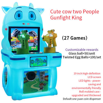 Máy chơi trò chơi được vận hành bằng tiền xu thương mại để bán Twin Gunfight King Machine