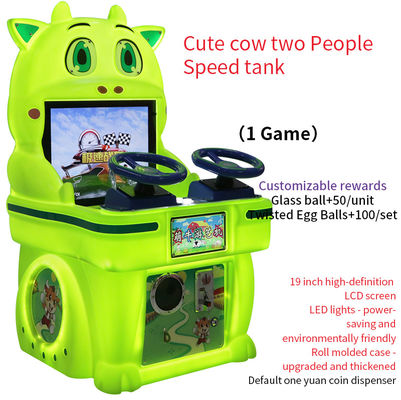 Robot Trung Tâm Thương Mại Cow Coin Cho Trẻ Em Máy Chơi Đua Xe Hai Người Chơi Tốc Độ Tại Nhà