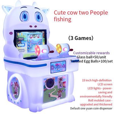 Máy bán tựa game hoạt động bằng tiền xu 19 inch Máy chơi trò chơi trò chơi arcade đánh cá cho hai người
