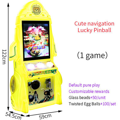 Tủ trò chơi kiểu arcade trải nghiệm màu vàng độc đáo không kết thúc cảm hứng máy trò chơi