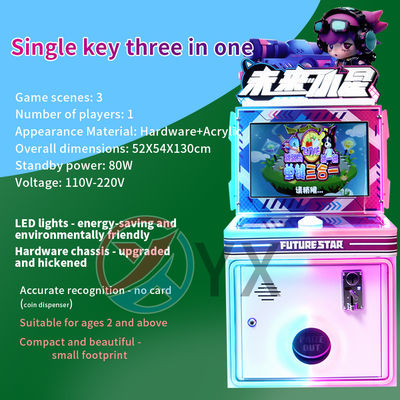 Tiền xu được vận hành bởi nút bùng nổ tương lai Little Star Games trò chơi trò chơi Arcade dành cho trẻ em được phát hành