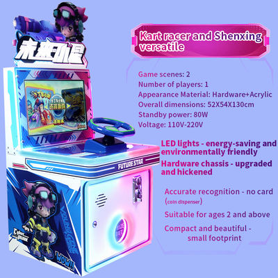 Trò chơi giải trí dành cho trẻ em Một người chơi đua xe Máy màn hình trò chơi arcade hoạt động bằng tiền xu