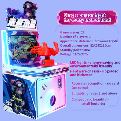 Máy chơi trò chơi mô phỏng bắn súng Arcade hoạt động bằng tiền xu của trẻ em
