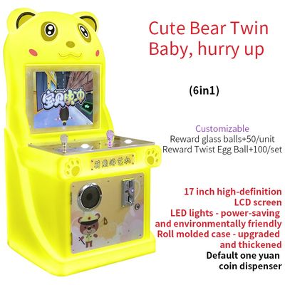 Máy chơi game arcade bằng đồng xu, chất liệu bền, cần điều khiển thú vị