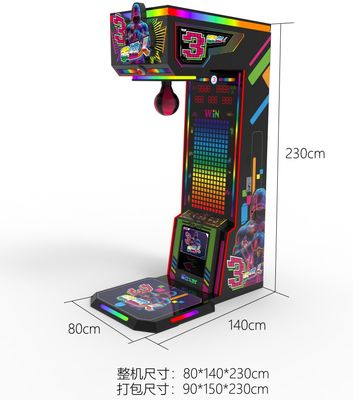 Máy chơi game đấm bốc arcade chủ đề hoạt hình, chạy bằng xu, giải trí trong nhà, kích thước lớn