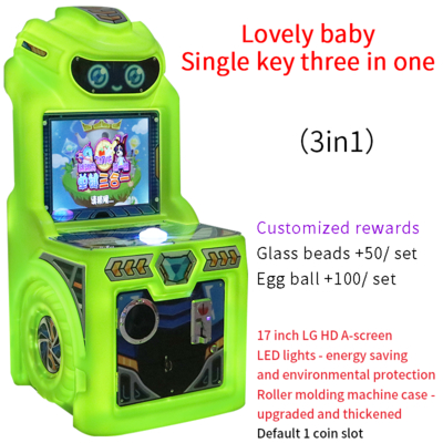 Thiết bị giải trí điện tử nội thất 22 inch mới cho trẻ em với các nút hoạt động bằng tiền xu